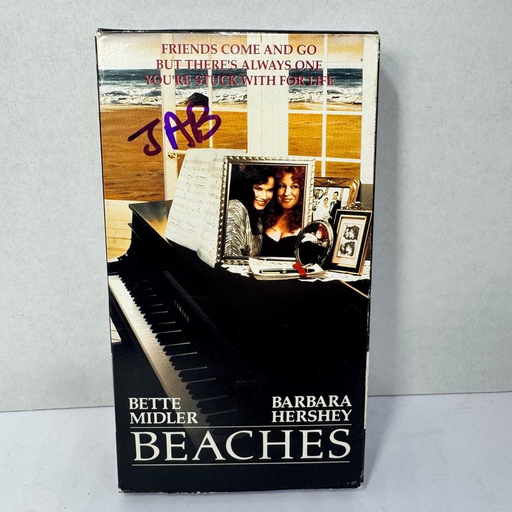 Beaches VHS 1988 Bette Midler Barbara Hershey Touchstone Home Video PG13 Vintage